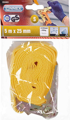 Chargez l'image dans la visionneuse de la galerie, Connex spanriem 5.0m met takel 1dr 245kg - b34403
