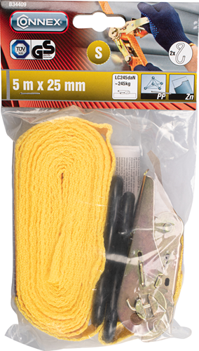 Load image into Gallery viewer, Connex spanband 5mx25mm pp245kg met r en h - b34409

