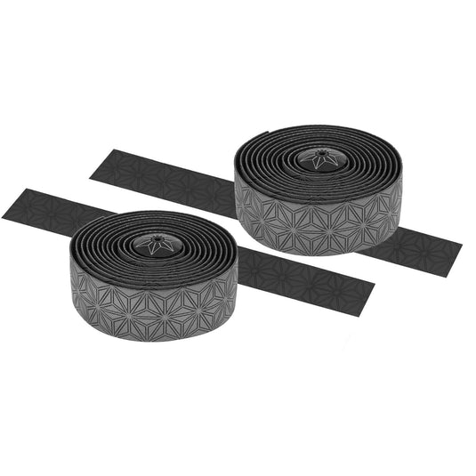 Supacaz Super sticky kush single color stuurlint gunmetal inclusief aluminium stuurplug