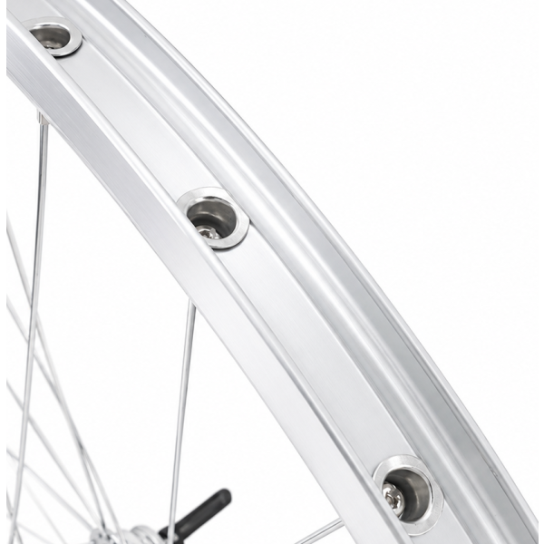 Afbeelding laden in galerijviewer, Achterwiel 28 x 1 4'' aluminium zac 2000 velg - favorit remnaaf - zilver
