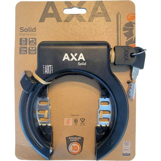 Axa ringslot solid zwart spatbordbevestiging (kaart)