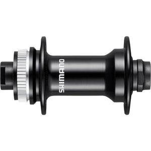 Shimano voornaaf hb-rs470 - 28 gaats - center lock - 12 mm steekas - zwart