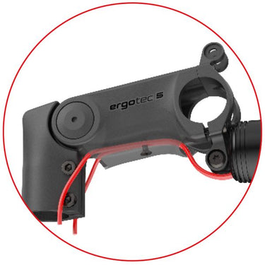 Ergotec stuurpen ahead 50 xl si ø28.6mm vork 110mm ø31.8mm - zwart