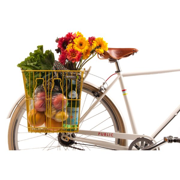 Afbeelding laden in galerijviewer, Basil Bottle basket - fietsmand - achterop -zwart
