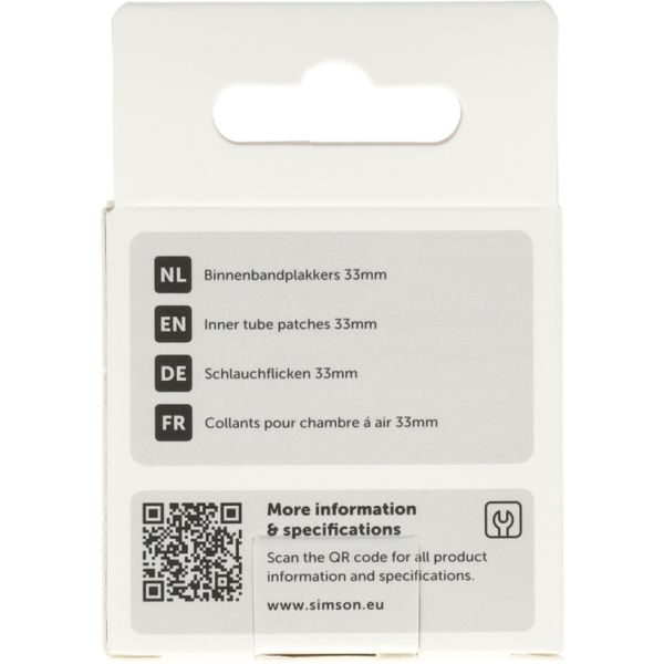 Laden Sie das Bild in Galerie -Viewer, Simson binnenbandpleisters 33mm 8st
