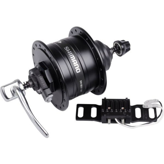 Shimano dynamonaaf hd-3d37 3 watt - 32 gaats - center lock - snelspanner - zwart