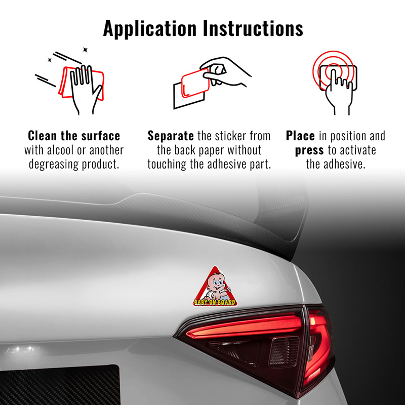 Load image into Gallery viewer, Baby on board 3D sticker
