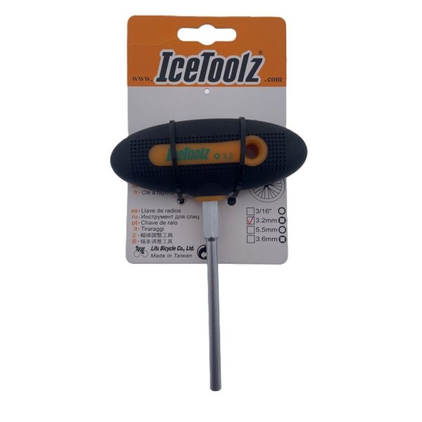 Afbeelding laden in galerijviewer, Icetoolz spaaknippelsleutel 12b8 - 3,2 mm met t-handvat
