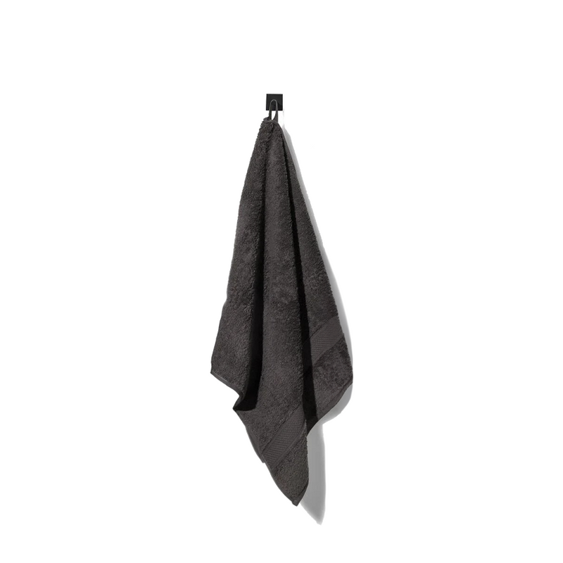 Cargue la imagen en el visor de la galería, Badhanddoek donkergrijs 50x100cm 2 stuks
