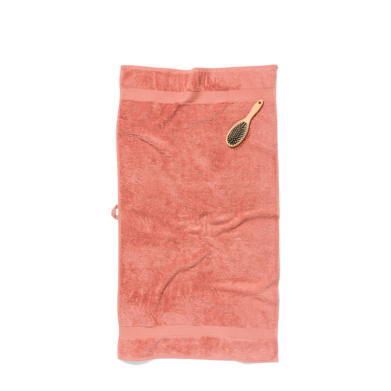 Cargue la imagen en el visor de la galería, Badhanddoek roze 60x110cm 2 stuks
