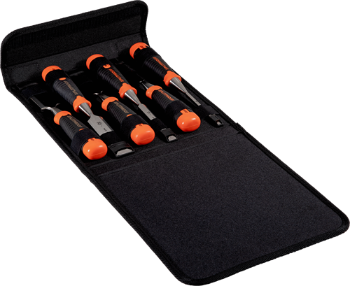 Load image into Gallery viewer, Bahco 434-s6-pp 6-dlg ergonomische beitelset in polyester houder | 434-s6-pp
