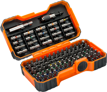Bahco 59 s100bc-ip bitset, 100-delig voor gleuf-, phillips®, pozidriv®, hexagon, robertson en torx® - 59 s100bc