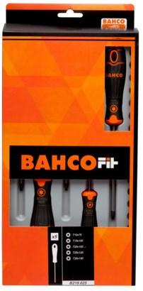 Bahco fit schroevendraaierset met rubber greep, torx - 5-delig - b219.025