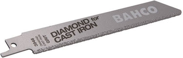 Bahco reciprozaagblad | met diamantkorrels | voor gietijzer en keramiek | 4 tpi | 100 mm - 2-delig - 3946-100-dg-st-2p