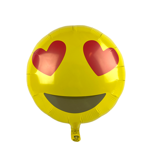 Ballon folie emoji heart eyes ø46cm
