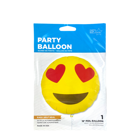 Ballon folie emoji heart eyes ø46cm