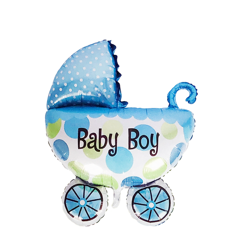 Laden Sie das Bild in Galerie -Viewer, Ballon folie kinderwagen baby boy 108x82cm
