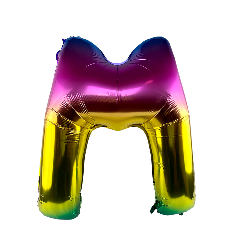 Chargez l'image dans la visionneuse de la galerie, Ballon folie letter m rainbow 86cm
