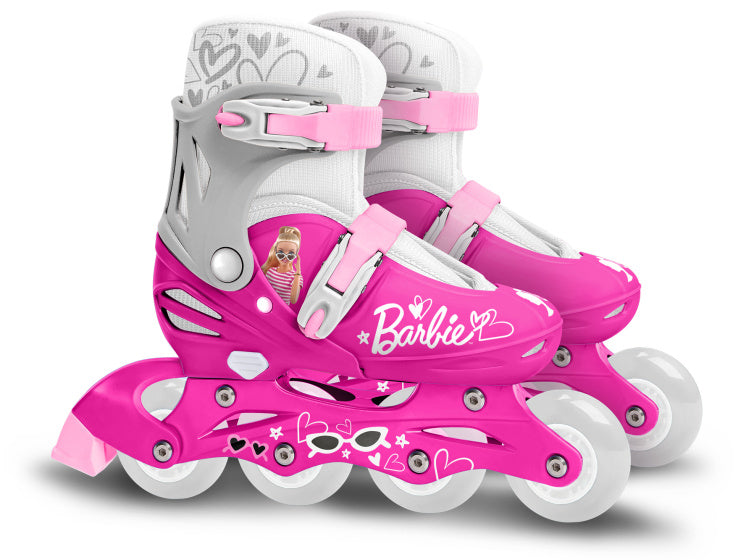 Load image into Gallery viewer, inline skates hardboot verstelbaar roze maat 30-33

