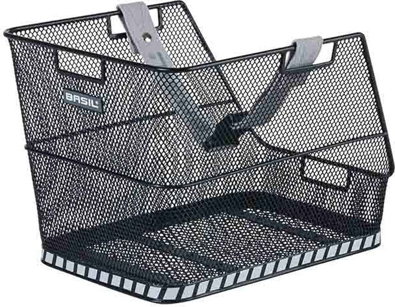 Load image into Gallery viewer, Basil Class - schooltas fietsmand - achterop - zwart
