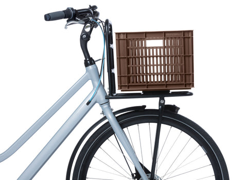 Basil fietskrat M brown 29.5L recycled