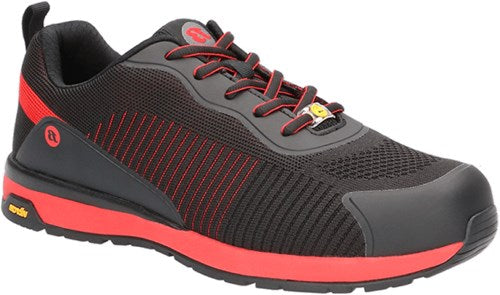 Bata werkschoen radiance spark laag s1p | zwart rood (w) | maat 45 - 00.017.115.45