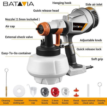 Batavia producten maxxspray 500w elektrische verfspuit hvlp