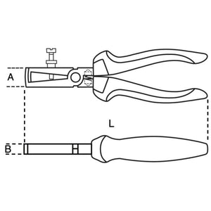 Beta draadstriptang tools 1142bm met twee componenten handgreep