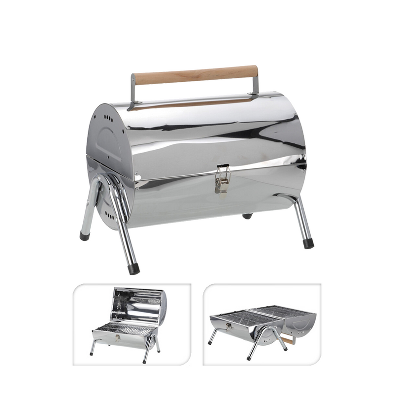 Chargez l'image dans la visionneuse de la galerie, Bbq barbecue cylinder rvs 41x29x17cm
