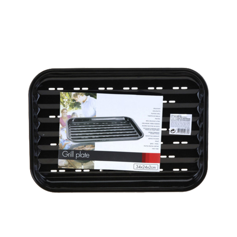 Load image into Gallery viewer, Bbq barbecue grillplaat 34x24x2cm
