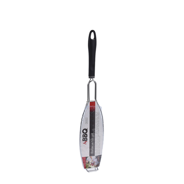 Bbq barbecue visgrill chroom 29x10cm