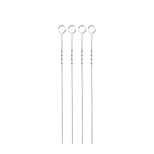 Bbq barbecue vleesspiezen 38cm 4 stuks