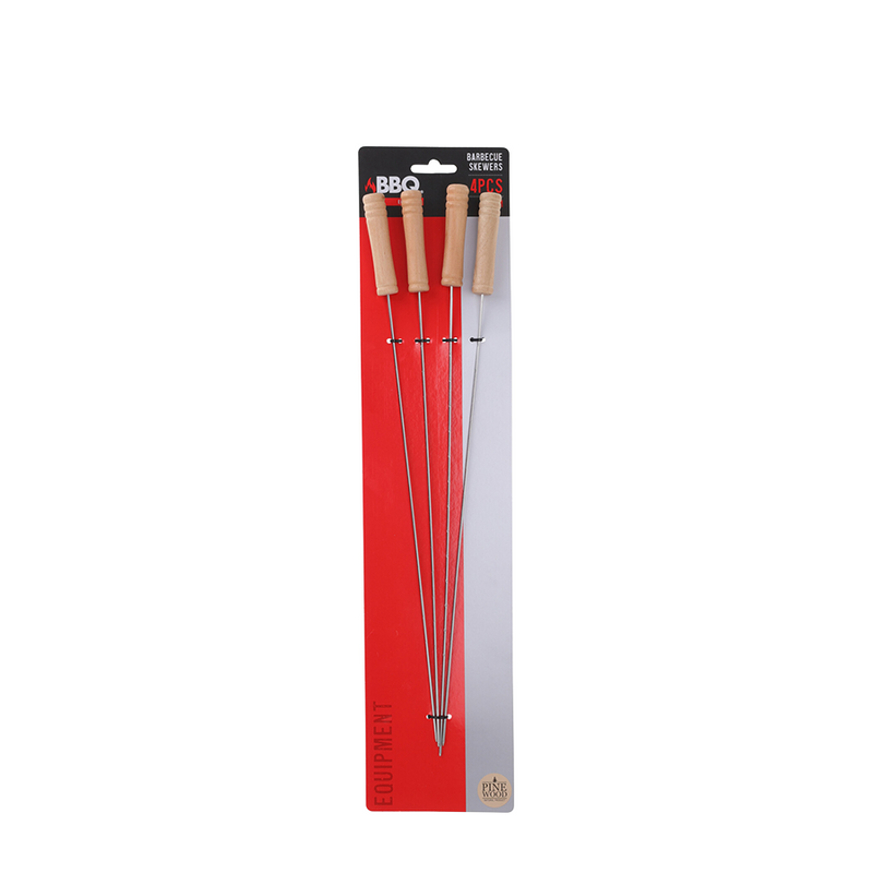 Laden Sie das Bild in Galerie -Viewer, Bbq barbecue vleesspiezen 40cm 4 stuks

