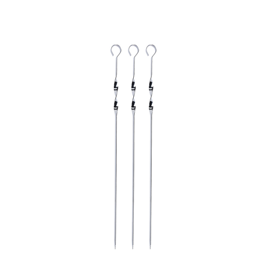 Bbq barbecue vleesspiezen 45cm 3 stuks