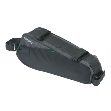 Basil Discovery 365D frametas M - sportieve compacte fietstas voor heren damesfiets - 1.8L - zwart melee