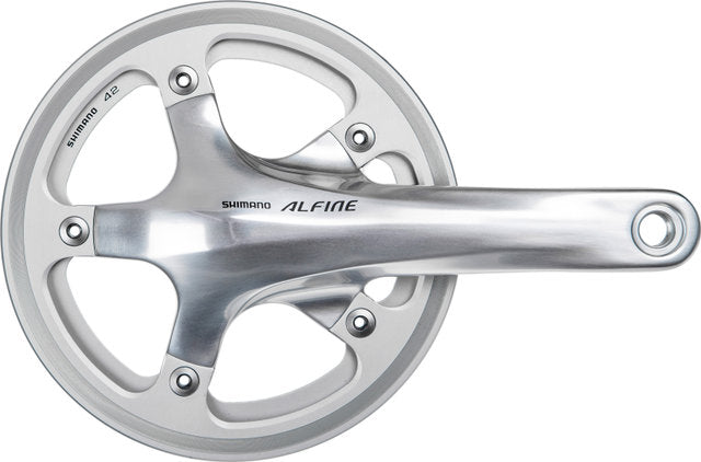 Load image into Gallery viewer, Shimano alfine fc-s501 crankset w double chain guard
