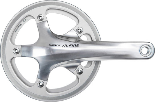 Shimano alfine fc-s501 crankset w double chain guard