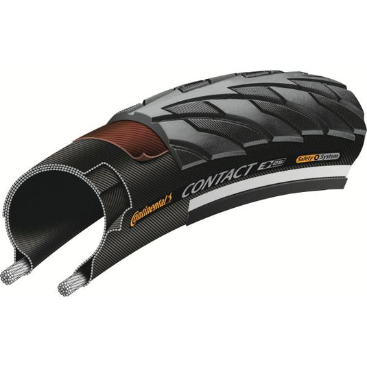 Continental buitenband contact reflex 37-622 zwart reflectie
