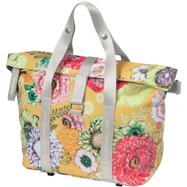 Load image into Gallery viewer, Basil Bloom Field MIK fietshandtas - Geel, compact en duurzaam - 8-11L

