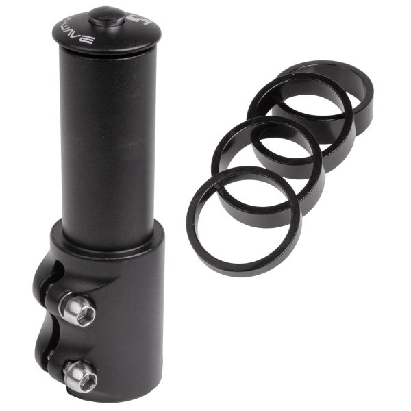 Load image into Gallery viewer, M-wave ahead-pen verlenger 1-1 8 incl. 4 spacers + ahead plug - zwart
