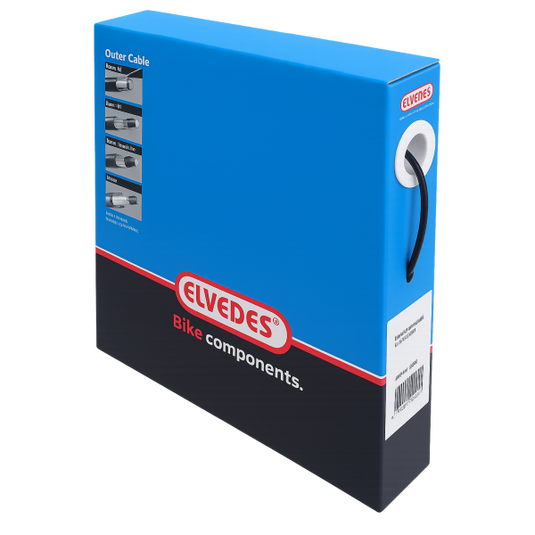 Schakel buitenkabel Elvedes met voering 30 meter Ø4,2mm - zwart (30 meter in doos)