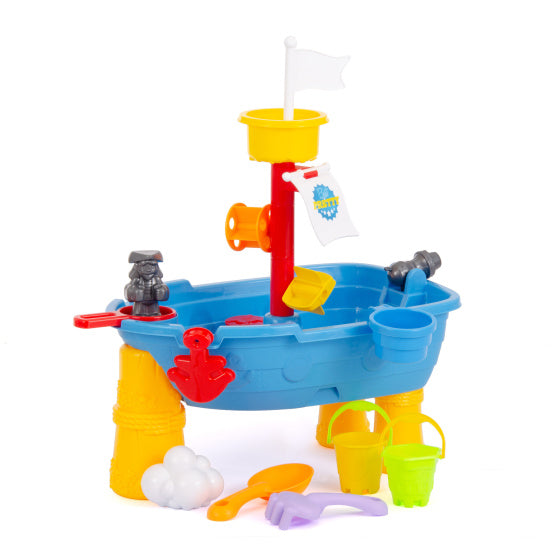 Load image into Gallery viewer, Beach toys compact zand- en watertafel met accessoires 21-delig
