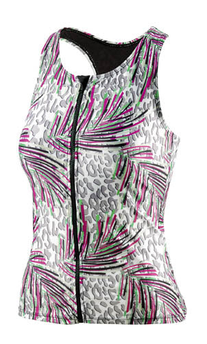 Beco Tanktop BEsuit dames C-cup polyamide elastaan roze groen mt 48