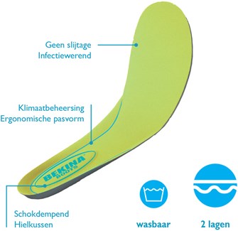 Bekina voetbed e002 groen - maat 42 - 00.135.002.42