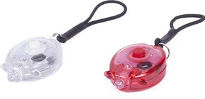 Enzo benson led fietslampset met elastiek mini 2 delig rood wit - 5700335