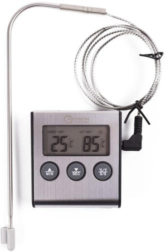 Afbeelding laden in galerijviewer, Enzo benson thermometer keuken digitaal met timer - 8150188
