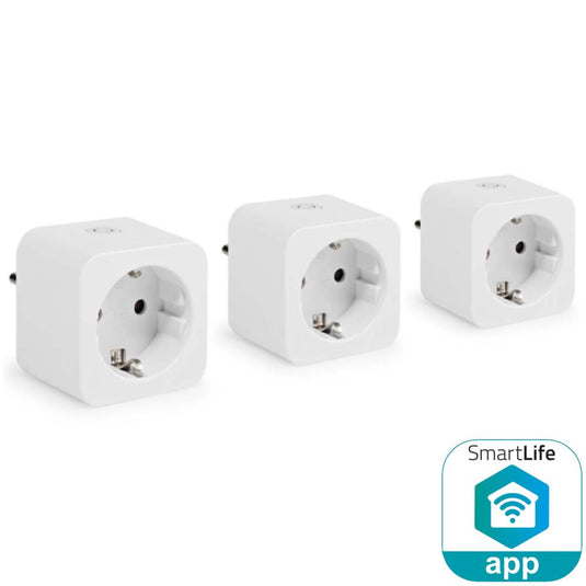 Nedis smart wi-fi stekker - set van 3