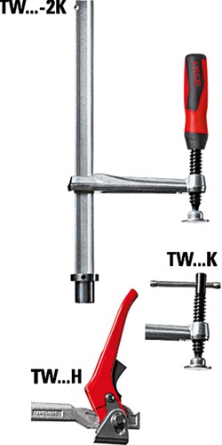 Load image into Gallery viewer, Bessey spanelement lastafels tw28 300 140 | 2-componenten-greep - tw2830142k
