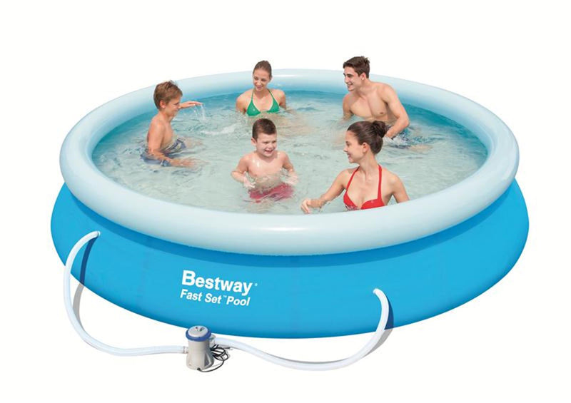 Afbeelding laden in galerijviewer, Bestway fastset zwembad 366x76cm + pomp 12volt
