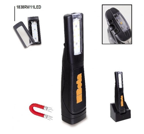 Load image into Gallery viewer, Beta 1838 11led lamp | oplaadbaar | schokbestendig rubberen behuizing - 018380111
